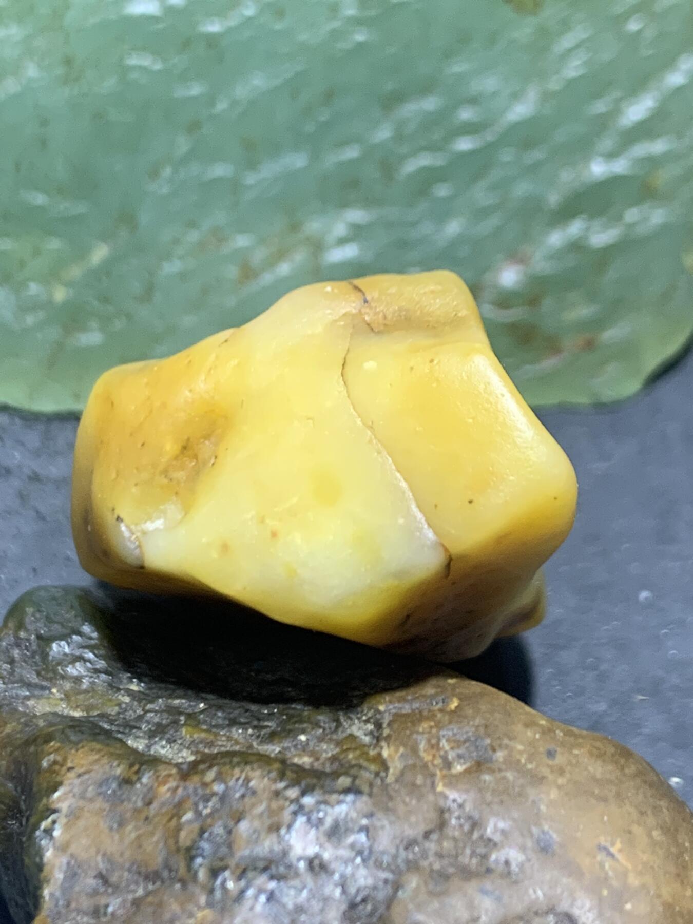 精美天然地表草花纹金丝玉籽料原石一块