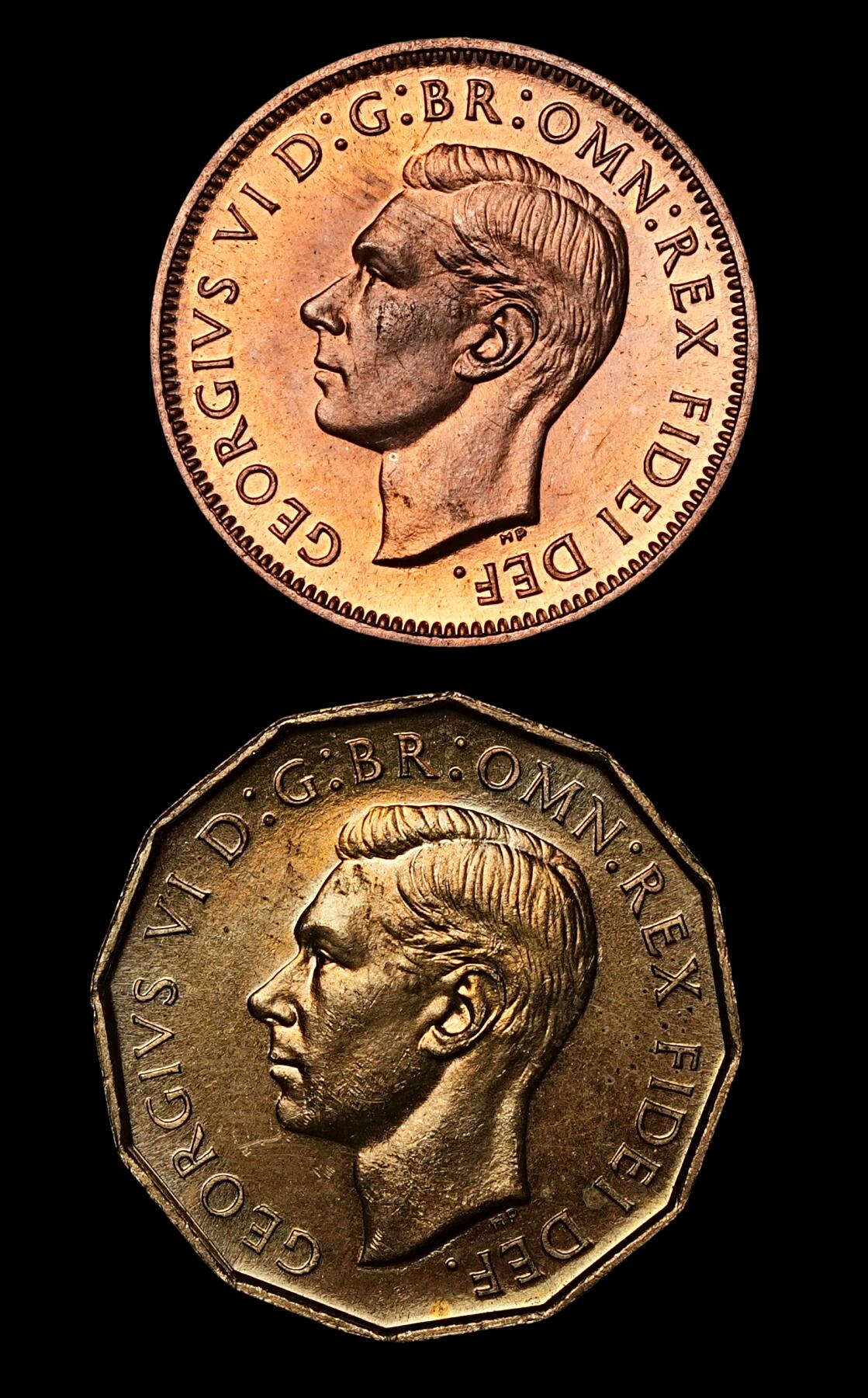 修遠堂世界钱币第五十五期 全场包邮 1951年英国精制币两枚