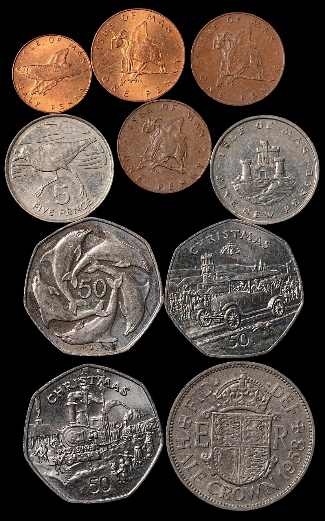 修遠堂世界钱币第五十五期 全场包邮 英国海外领地，英联邦硬币 第一组