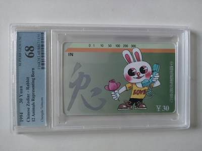 [1月20日奇珍异宝评级卡] Pcgs68分--成都生肖兔