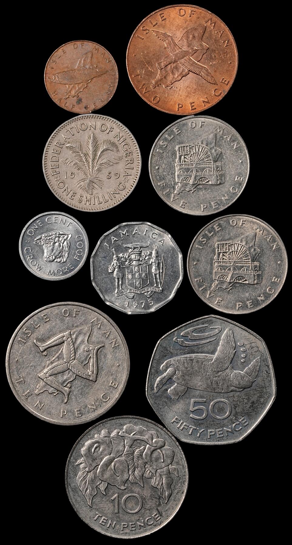 修遠堂世界钱币第五十五期 全场包邮 英国海外领地，英联邦硬币 第二组