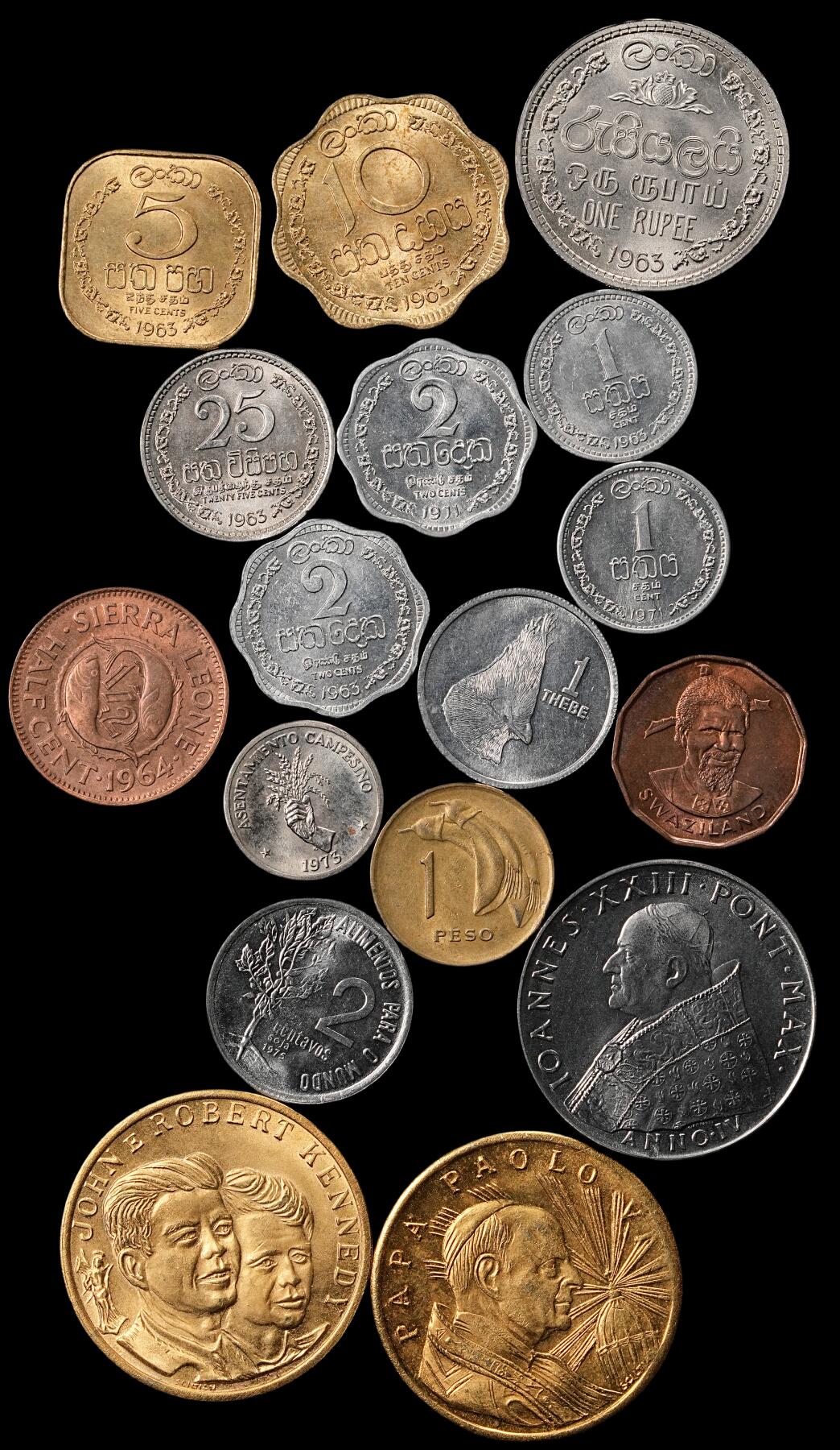 修遠堂世界钱币第五十五期 全场包邮 UNC现代世界钱币章  第二组
