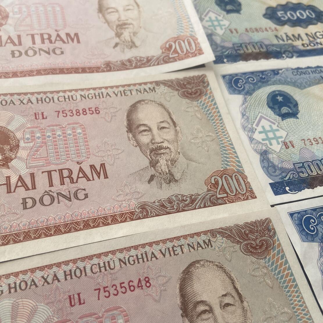 1987-1991越南盾6张