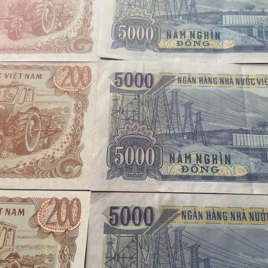 1987-1991越南盾6张