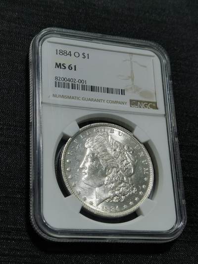 臻藏泉阁国内外钱币 - NGC MS61 1884美国摩根一美元银币