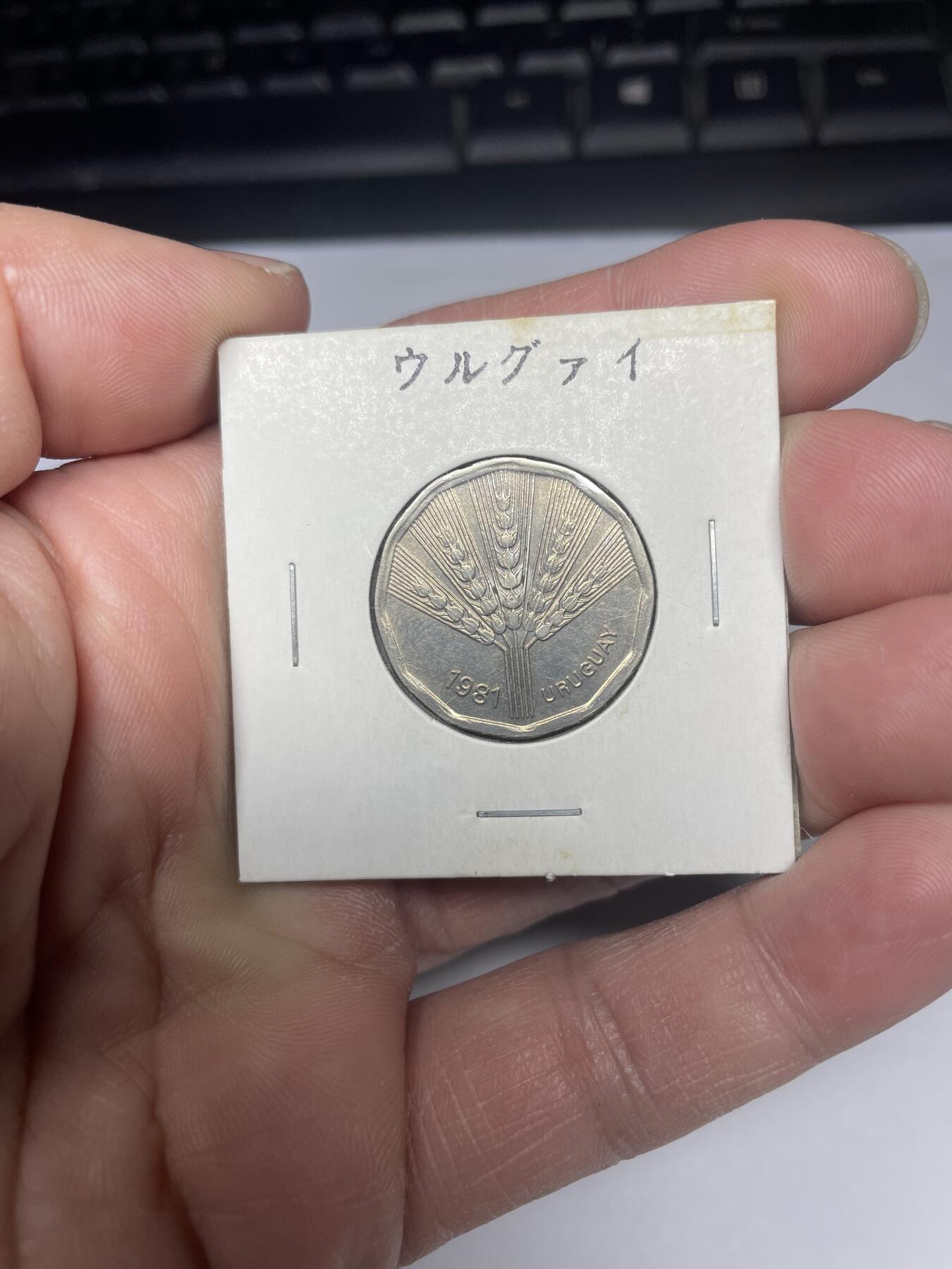 每日一拍，2025年集古藏今外币拍卖第一期-第6场—（总第196拍），可以寄存60天，满160元包邮。 1981年乌拉圭2比索