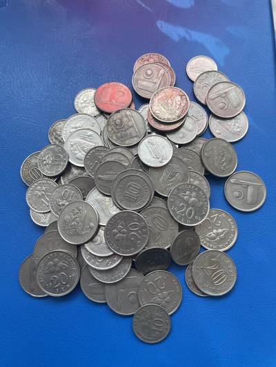 金银花邮币世界各国硬币专场14 - 各类马来西亚币100枚 老版的很多
