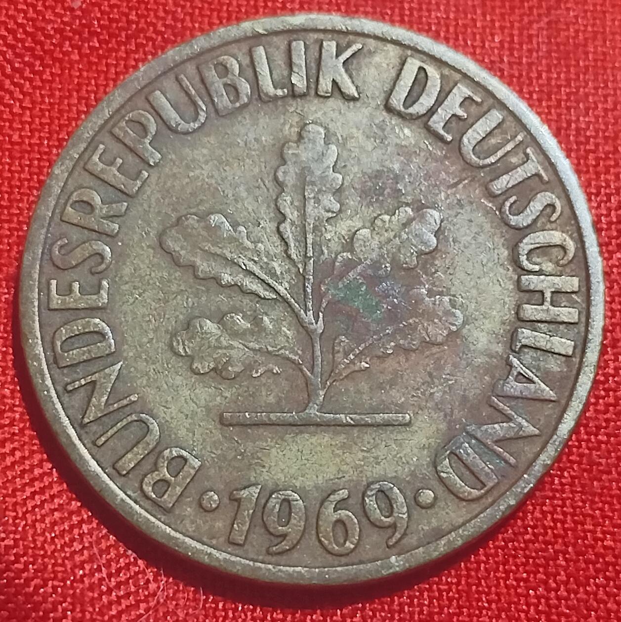 林 专场 硬币外币专场（第四期）接代拍 1969年德国10芬妮