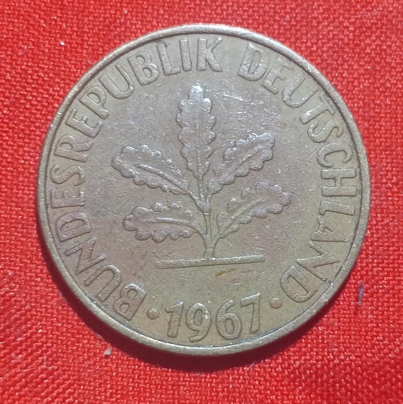 林 专场 硬币外币专场（第四期）接代拍 1967年德国10芬妮