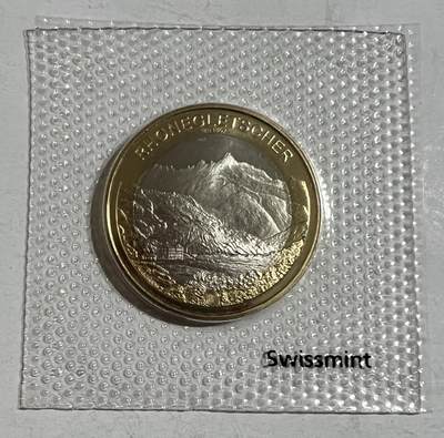 S&S Numismatic世界钱币-拍卖 第116期  - 瑞士2024年 瑞士冰川-罗纳冰川 10法郎双色纪念币 原厂塑封