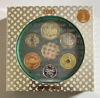 S&S Numismatic世界钱币-拍卖 第113期  - 日本2005年 6枚精制套币+7克炫彩生肖猴 官方小方盒装