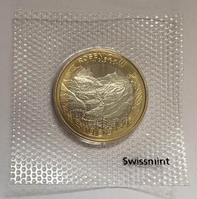 S&S Numismatic世界钱币-拍卖 第114期  - 瑞士2023年 瑞士冰川-罗森劳伊冰川 10法郎双色纪念币 原厂塑封