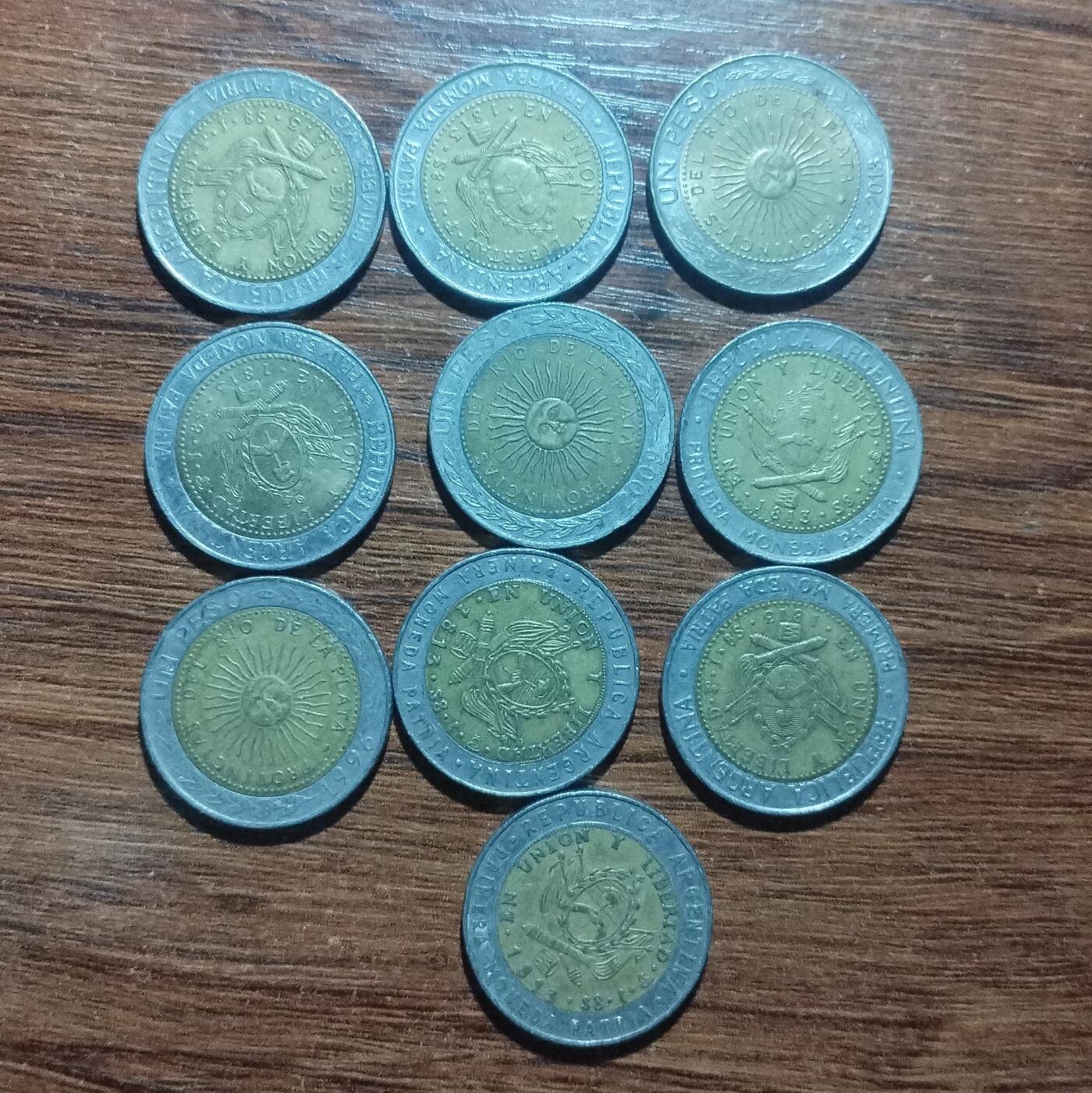 林 专场 硬币外币专场（第五期）接代拍 阿根廷1比索一组