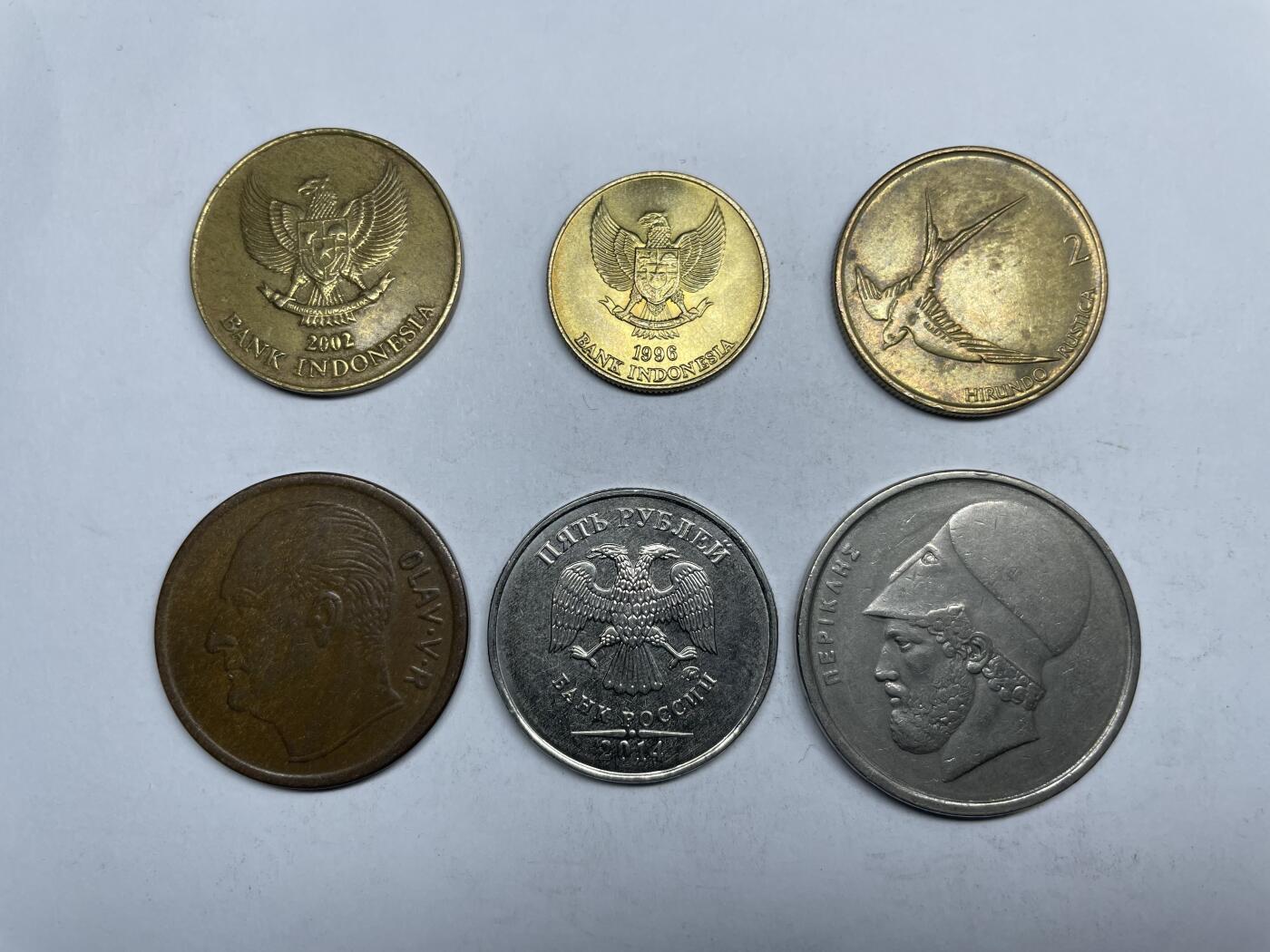 每日一拍，2025年集古藏今外币拍卖第一期-第7场—（总第197拍），可以寄存60天，满160元包邮。 世界各国6枚05