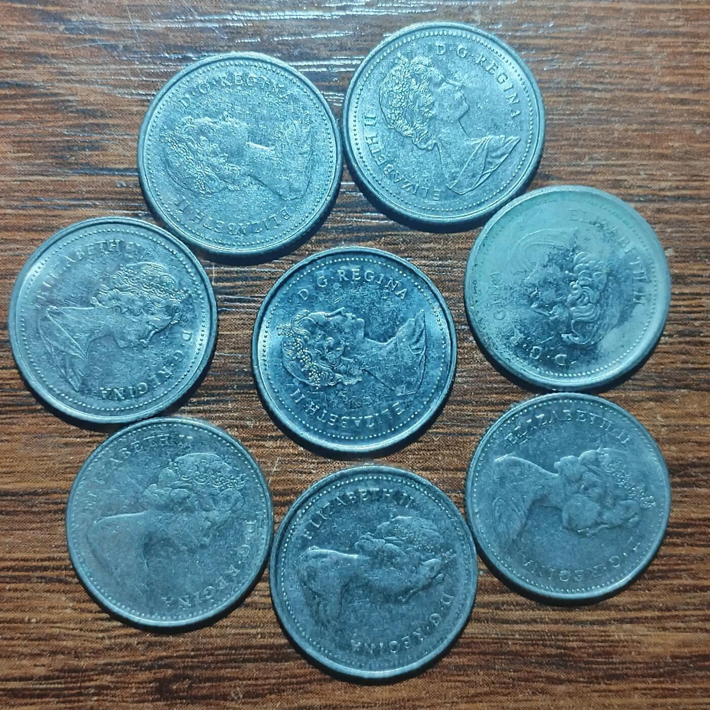 林 专场 硬币外币专场（第五期）接代拍 加拿大10分一组