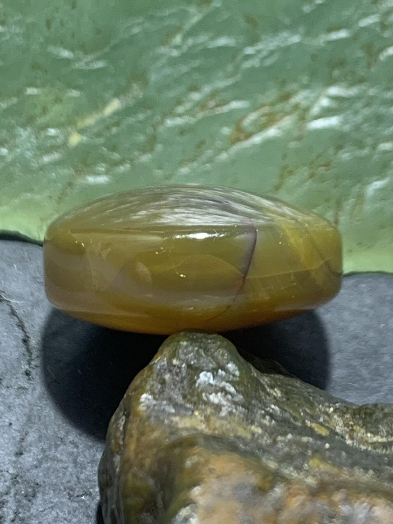 精美高玉化巴西玛瑙平安扣一个，