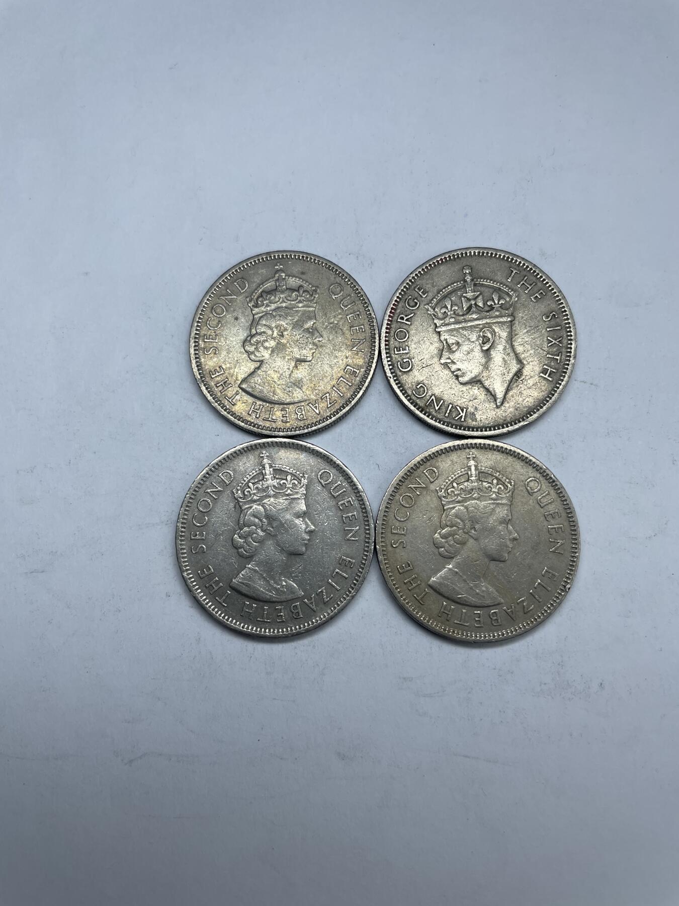 每日一拍，2025年集古藏今外币拍卖第一期-第7场—（总第197拍），可以寄存60天，满160元包邮。 香港伍毫4枚