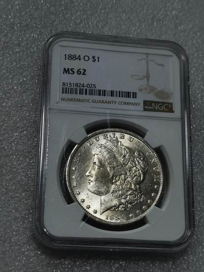 天下钱庄专场欢迎参拍 年初六发货 - NGC MS62 1884美国摩根一美元银币