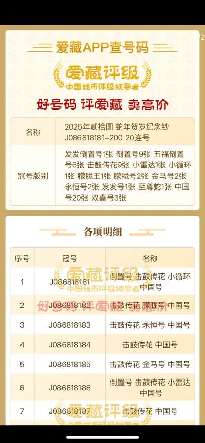 2025年贰拾圆 蛇年贺岁纪念钞【标二十】