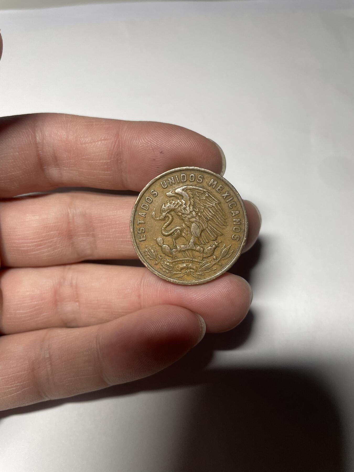 每日一拍，2025年集古藏今外币拍卖第一期-第7场—（总第197拍），可以寄存60天，满160元包邮。 1970年墨西哥20分