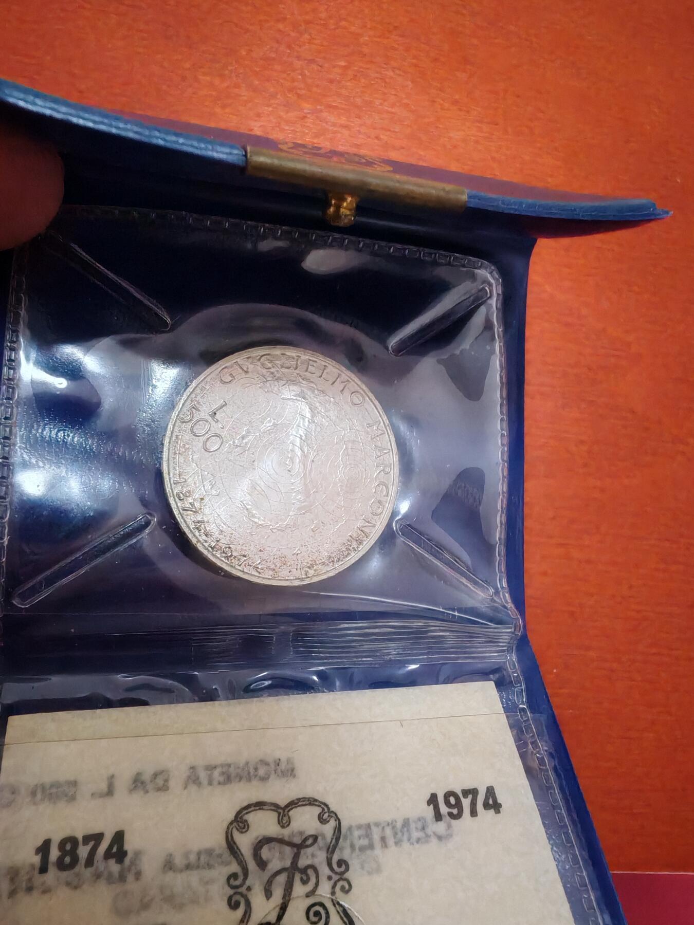 长老汇龙年精选第四十六场拍卖 1974意大利马可尼500里拉类精制银币小钱包，保存完美