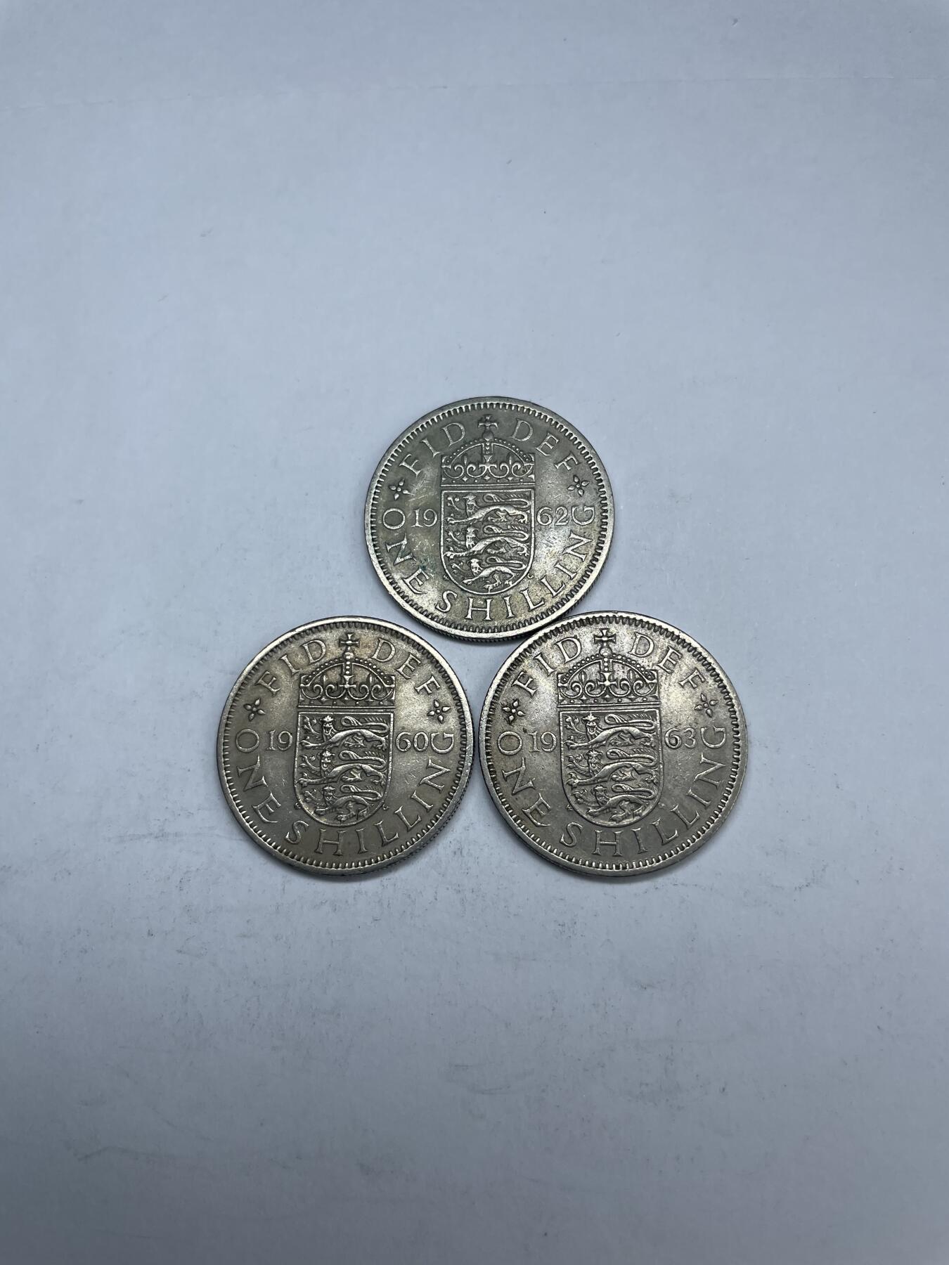 每日一拍，2025年集古藏今外币拍卖第一期-第7场—（总第197拍），可以寄存60天，满160元包邮。 英国1先令3枚