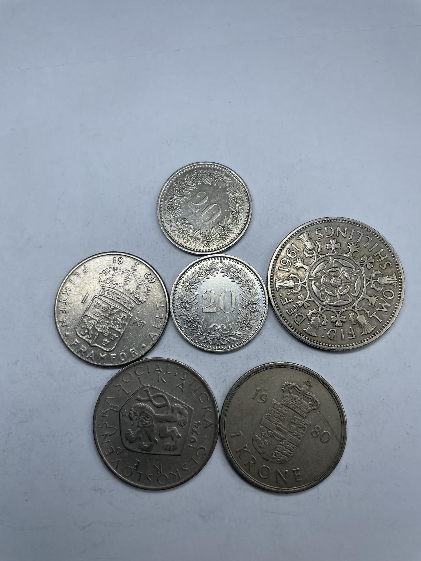 每日一拍，2025年集古藏今外币拍卖第一期-第7场—（总第197拍），可以寄存60天，满160元包邮。 世界各国6枚