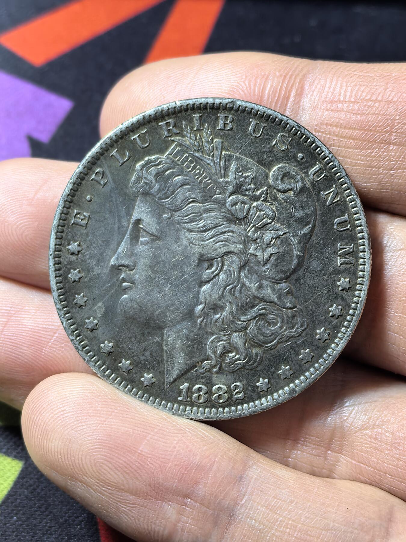 南宋泉阁俄币 外币 国币 专场第四期 美国 1882年 摩根一美元银币 原味好品 老包浆