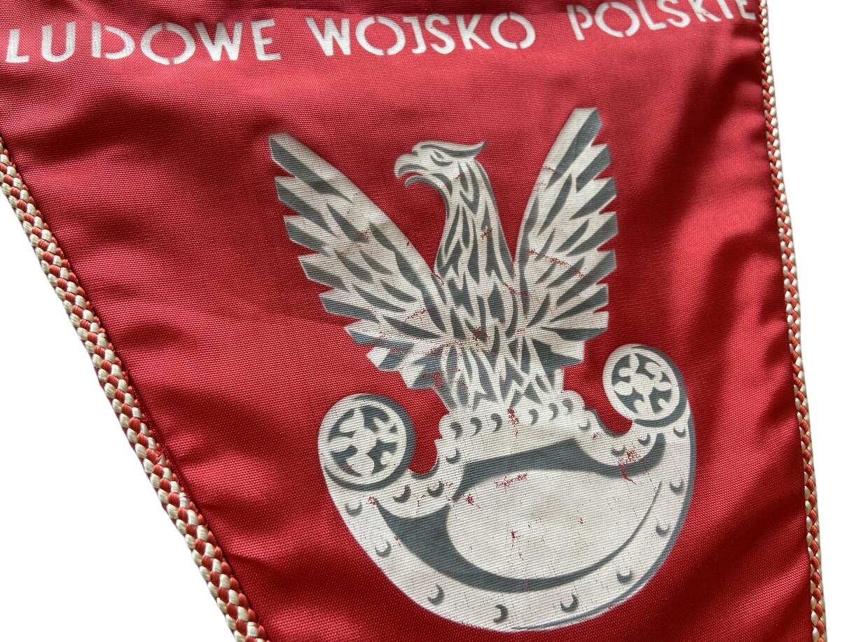 稀有冷战时期 波兰人民军赠送纪念小挂旗