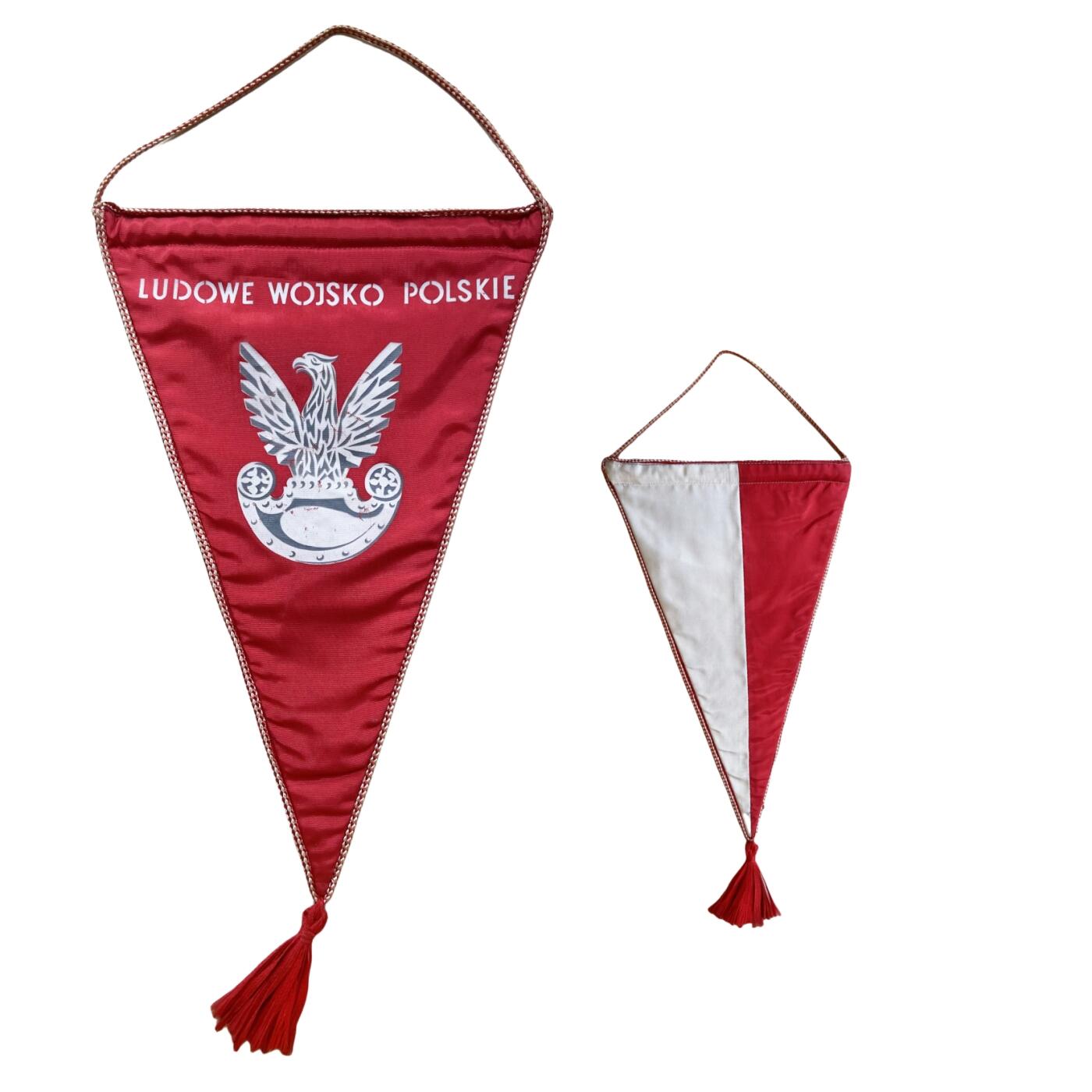 稀有冷战时期 波兰人民军赠送纪念小挂旗