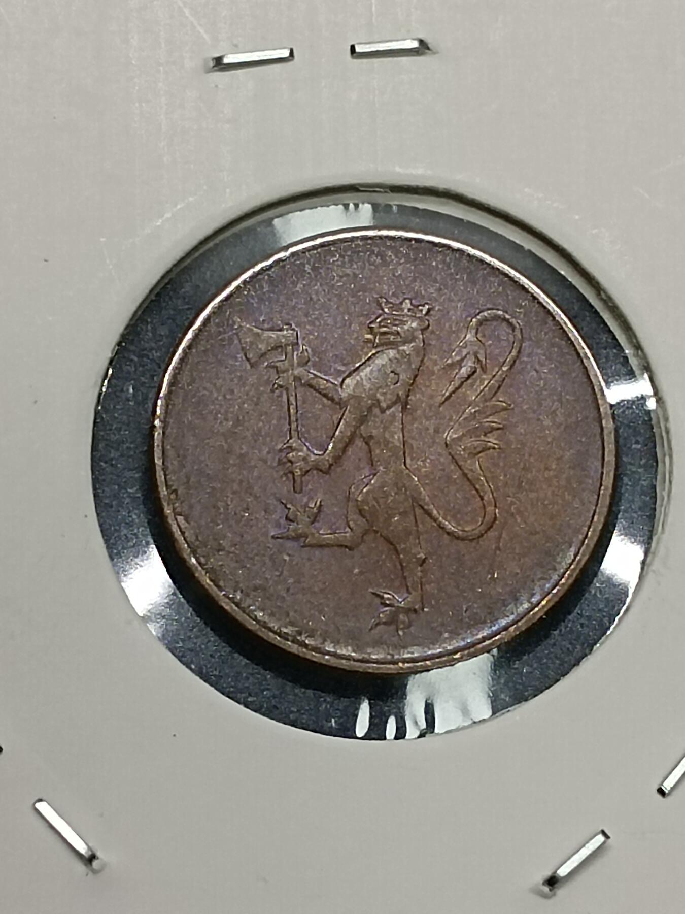 吉祥压岁钱外国硬币第53场 挪威牙硬币1980