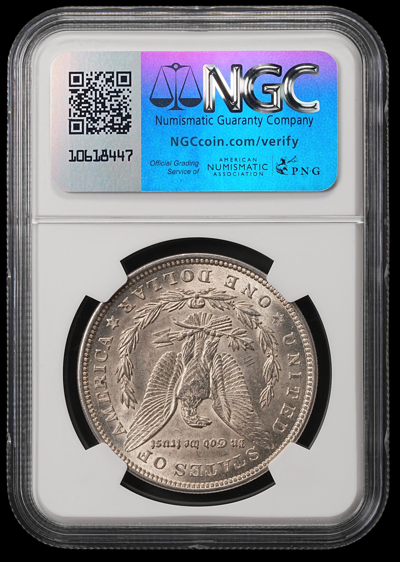 修遠堂世界钱币第五十六期 全场包邮 蛇年首拍 NGC MS63 1921年摩根大银币