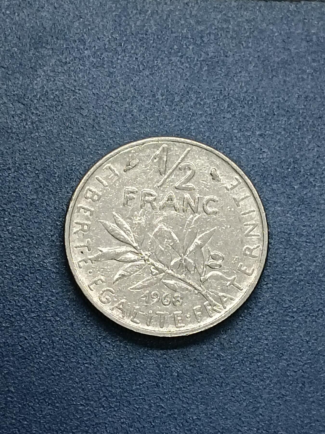 吉祥压岁钱外国硬币第53场 法国硬币1968