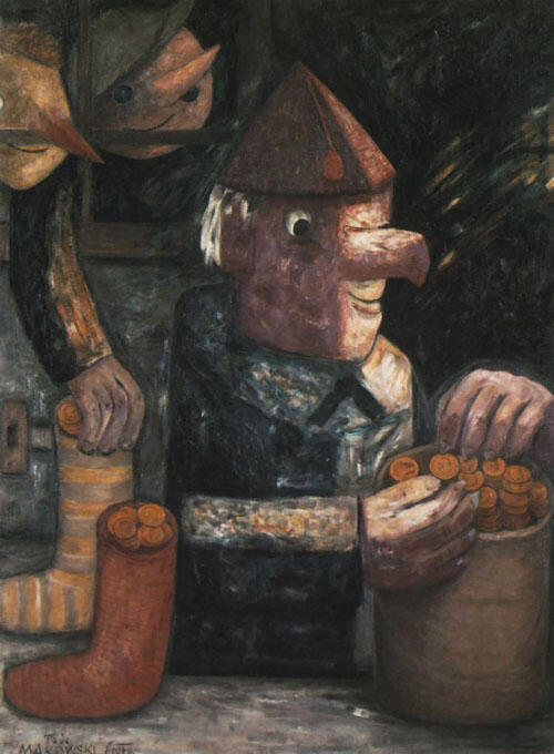 长老汇龙年精选第四十八场拍卖 2005波兰画家塔德乌什·马科夫斯基20兹罗提长方形局部彩色精制银币，原厂盒