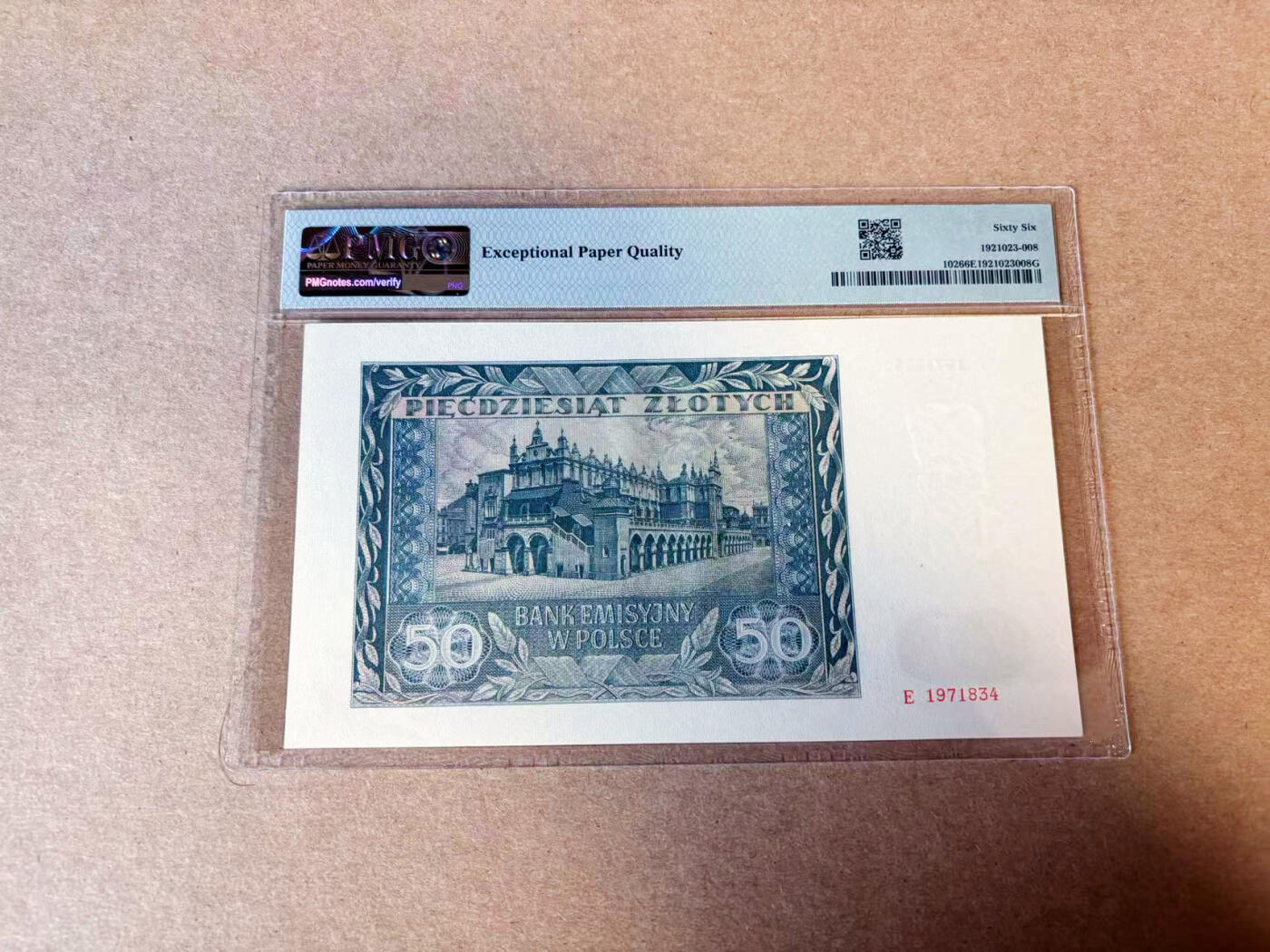 【Blue Auction】✨世界纸币精拍第614期（年前最后一场） 波兰 1941年50兹罗提 PMG66EPQ 