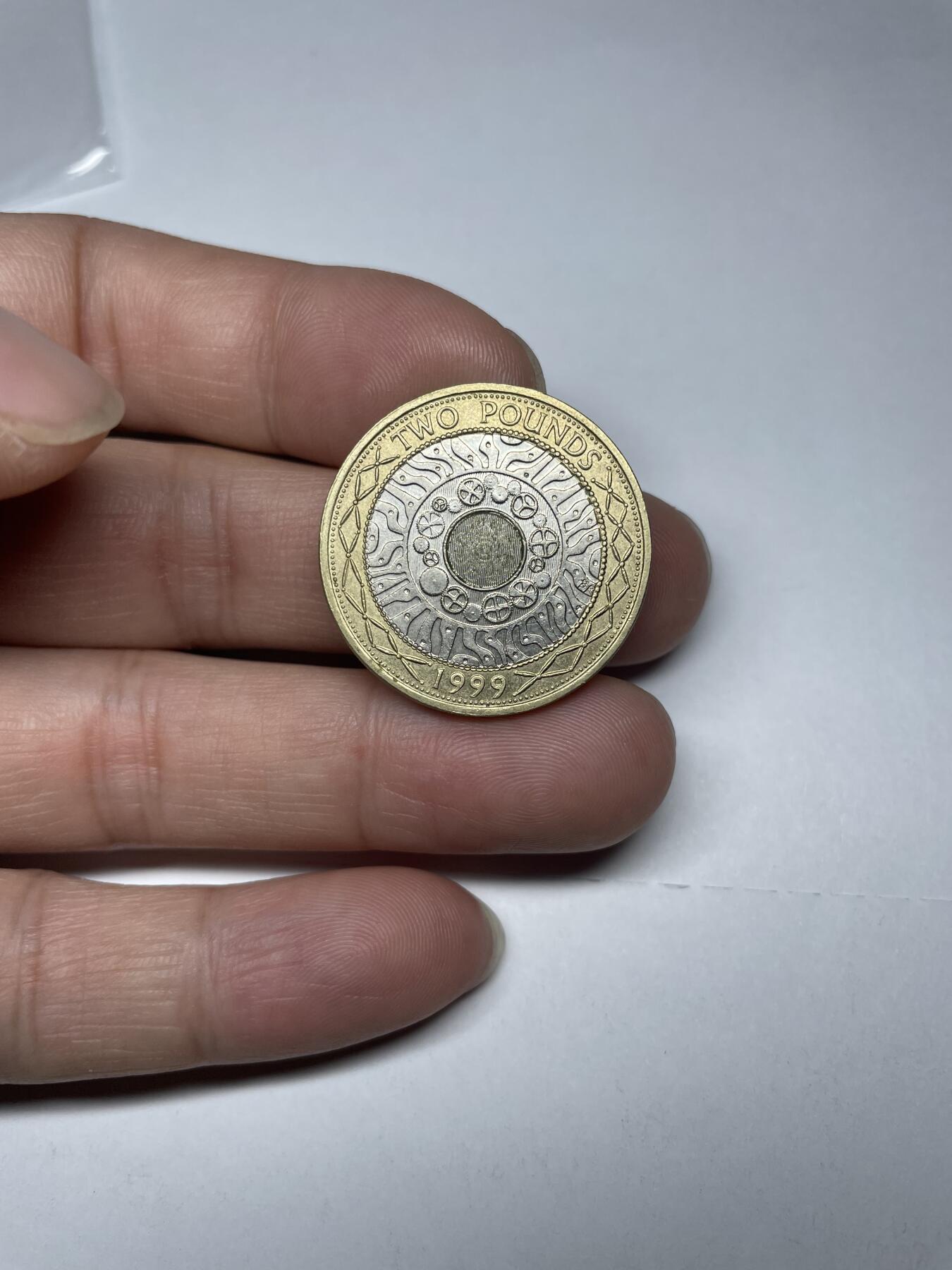 每日一拍，2025年集古藏今外币拍卖第一期-第8场—（总第198拍），可以寄存60天，满160元包邮，年底快递停运，节后安排发货。 1999年英国2镑