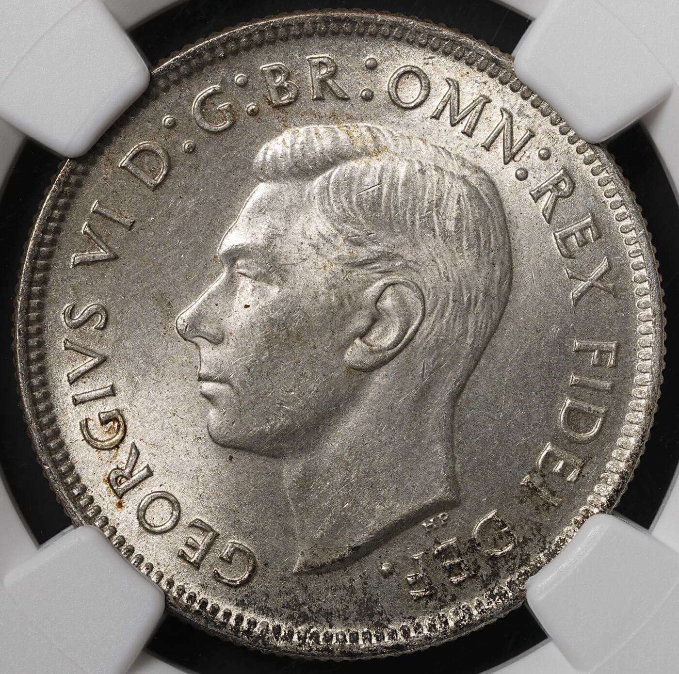 修遠堂世界钱币第五十六期 全场包邮 蛇年首拍 NGC MS64 1951年澳大利亚联邦50周年纪念1弗罗林银币