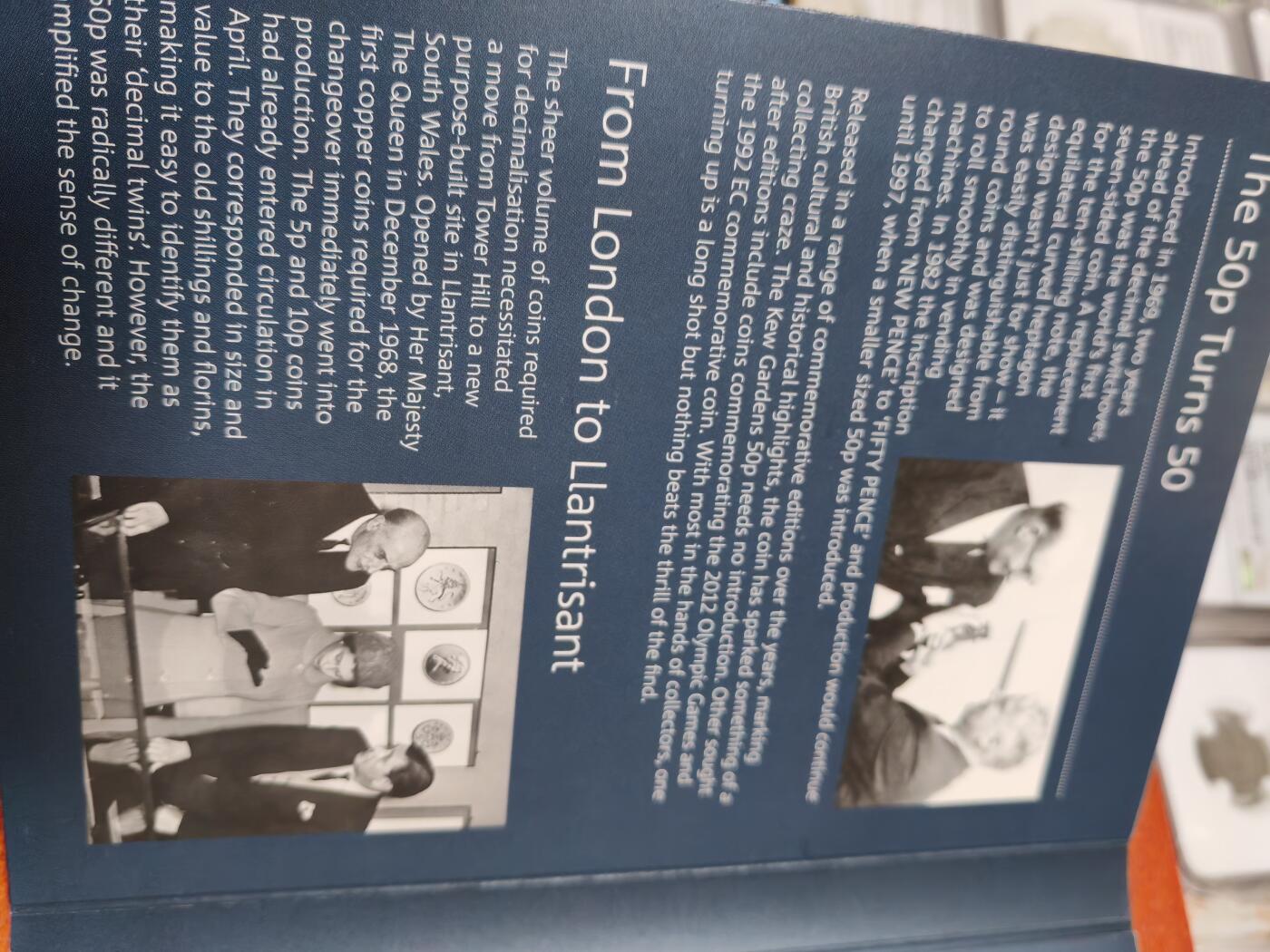 长老汇龙年精选第四十八场拍卖 2019英国50便士发行50周年5枚套装普制，文化版，含稀缺的邱园50便士