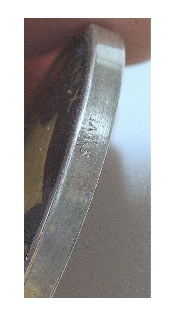 英国1916年乔治五世银币 珐琅彩镀金高浮雕精制银币章吊坠 33MM