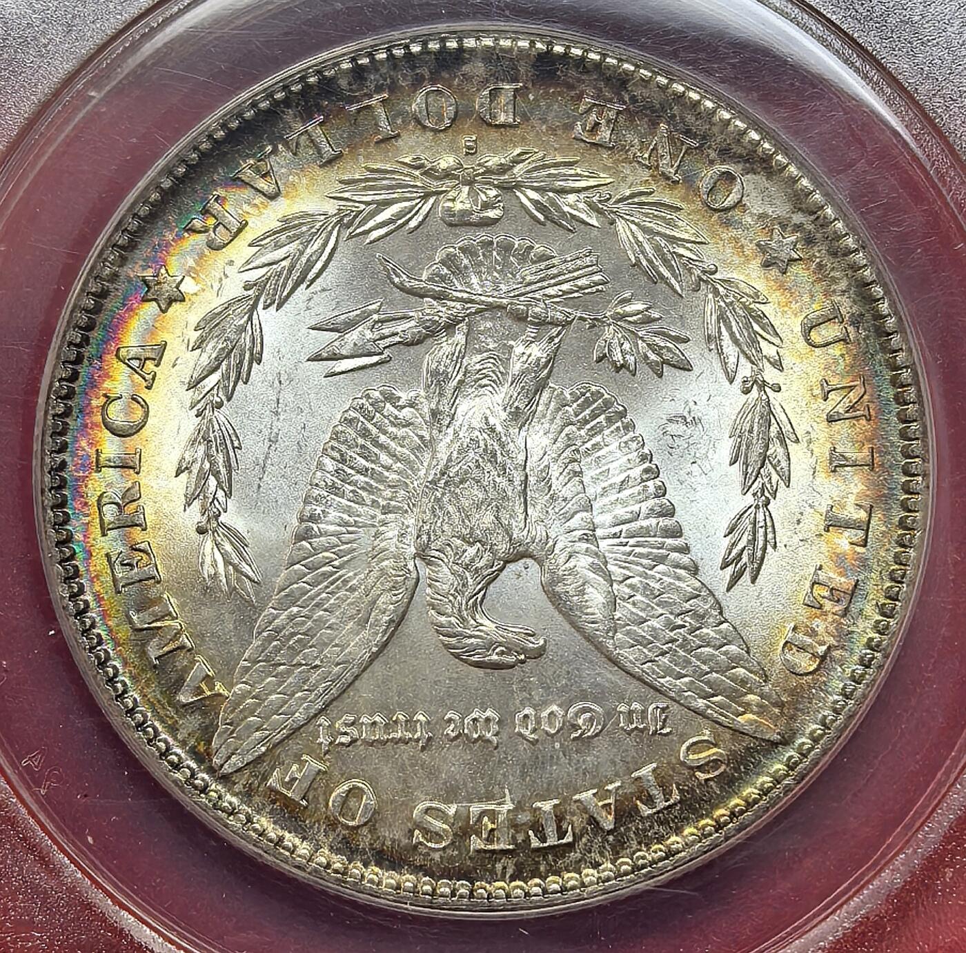 迎新专场，年货大集！凡希社世界钱币微拍第二百九十六期 1878S美国摩根壹元ANACS-MS64，双面包浆，观赏性极高的一枚！