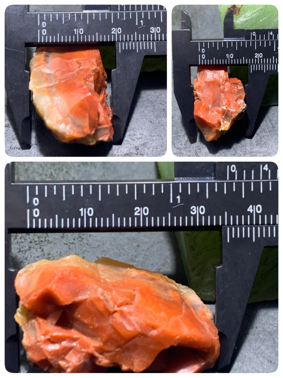 精美白皮柿子红开窗料南红玛瑙原石一颗，