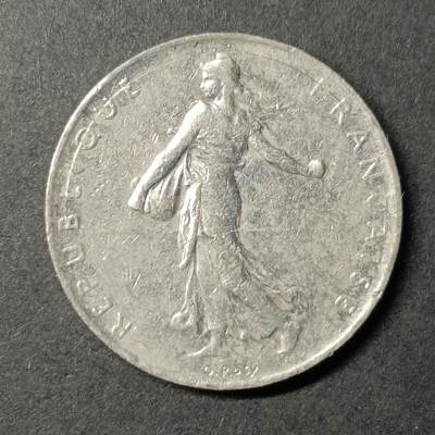 嘉禾收藏    【第82期】        无佣金、可寄存、满10元包邮 - 法国🇫🇷播种女神1法郎