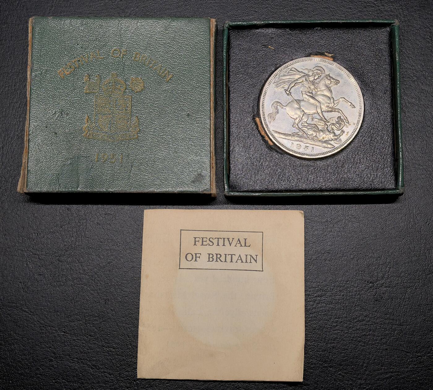 迎新专场，年货大集！凡希社世界钱币微拍第二百九十六期 1951英国乔六马剑，原厂盒证少见。