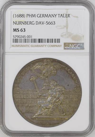 NGC-MS63 1688-PHM 纽伦堡泰勒银币 - NGC-MS63 1688-PHM 纽伦堡泰勒银币