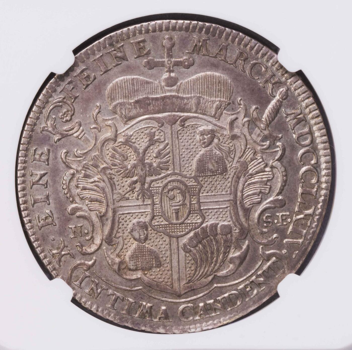NGC-AU53 1764艾因斯塔特主教区1泰勒大银币 季军稀少