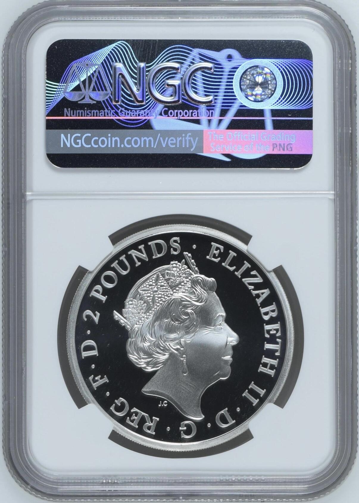 S&S Numismatic世界钱币-拍卖 第114期  英国2022年 不列颠尼亚 2英镑1盎司精制银币 盒证齐全 NGC PF70UC冠军分
