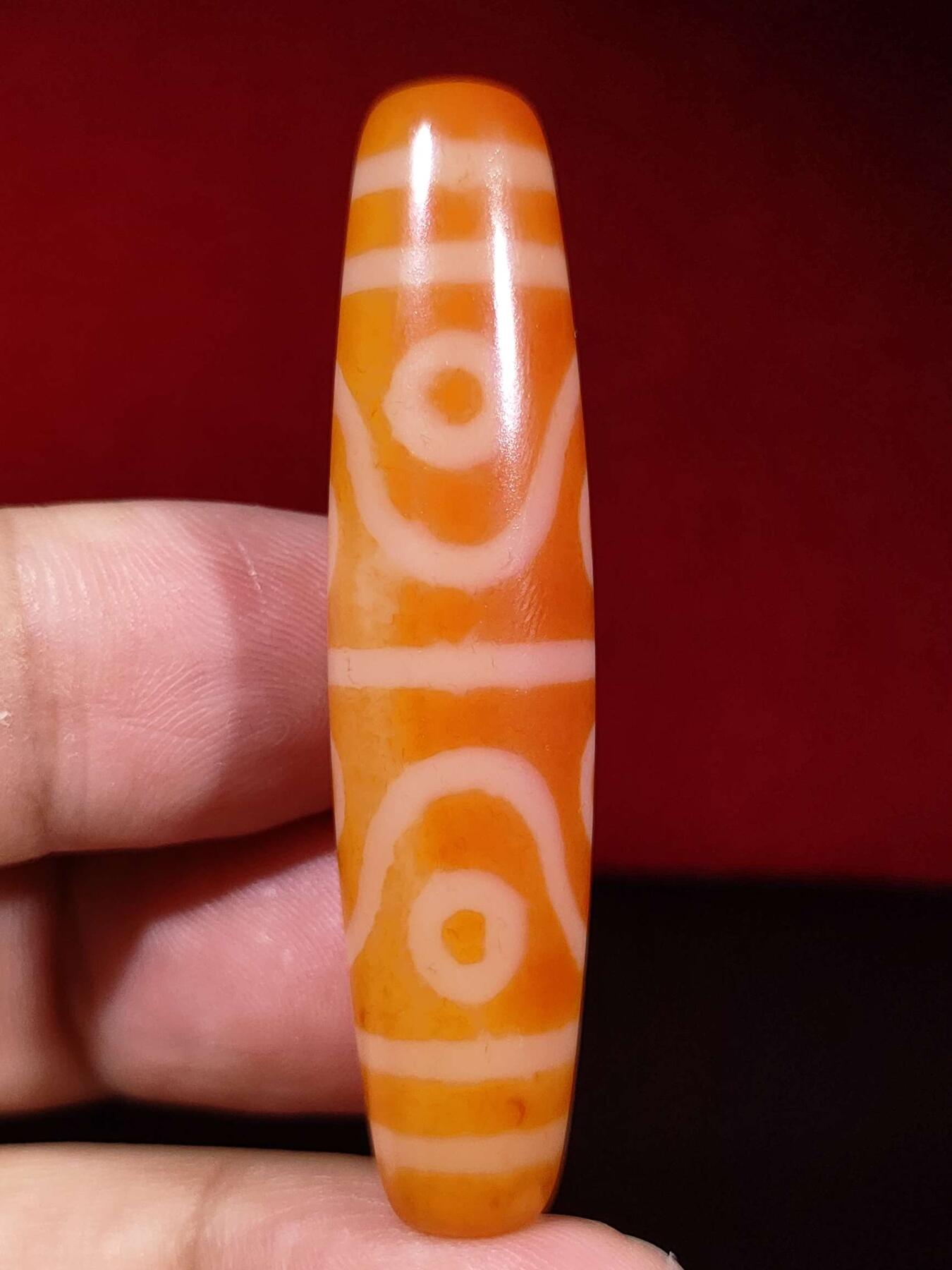精品天珠专场 高油润红肉八眼天珠