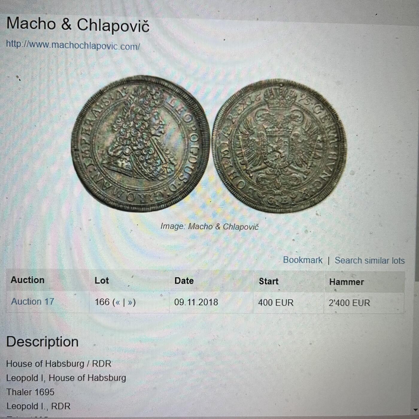 NGC-AU55 1695波西米亚神罗利奥波德泰勒 唯一冠军