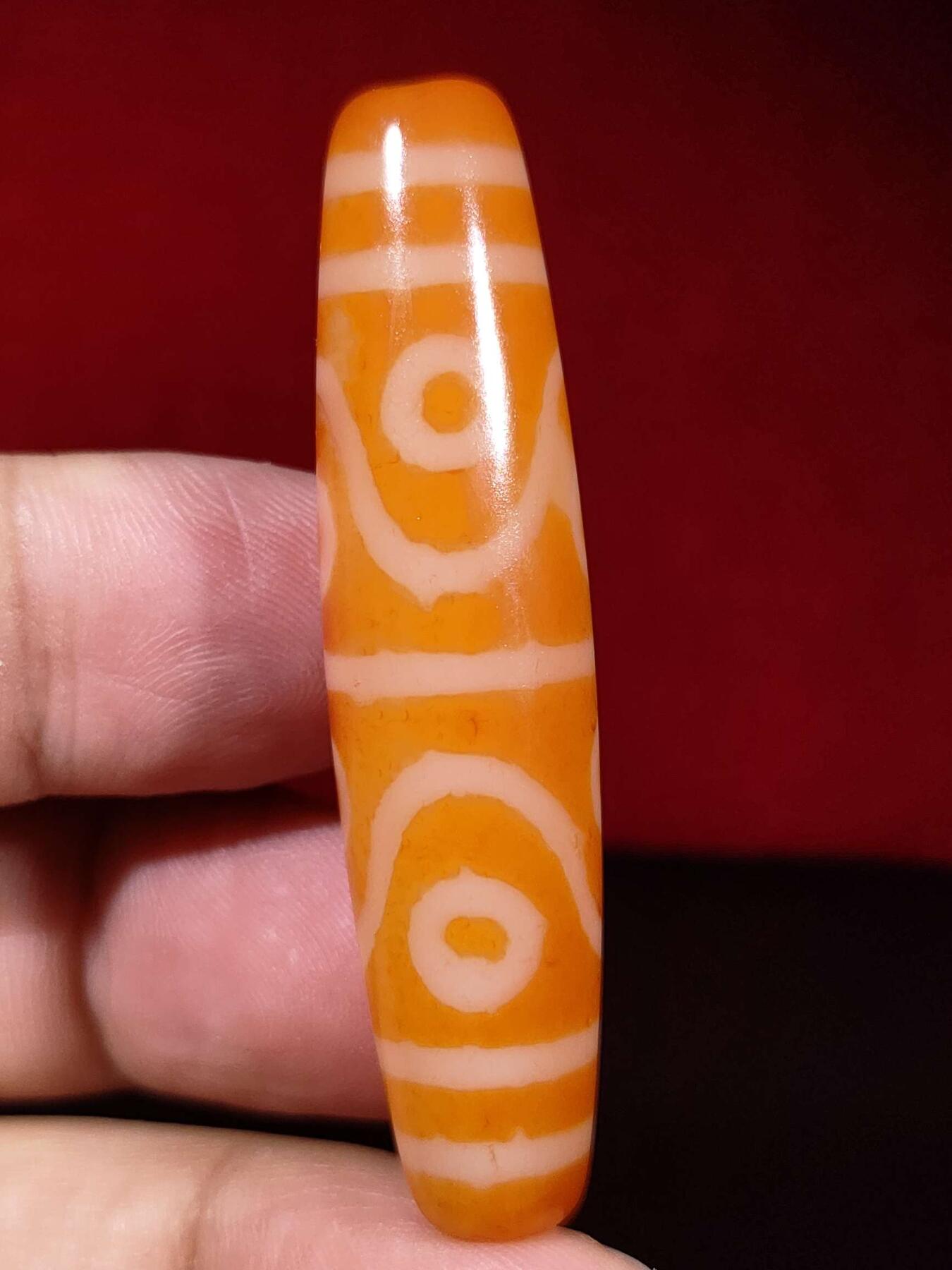 精品天珠专场 高油润红肉八眼天珠