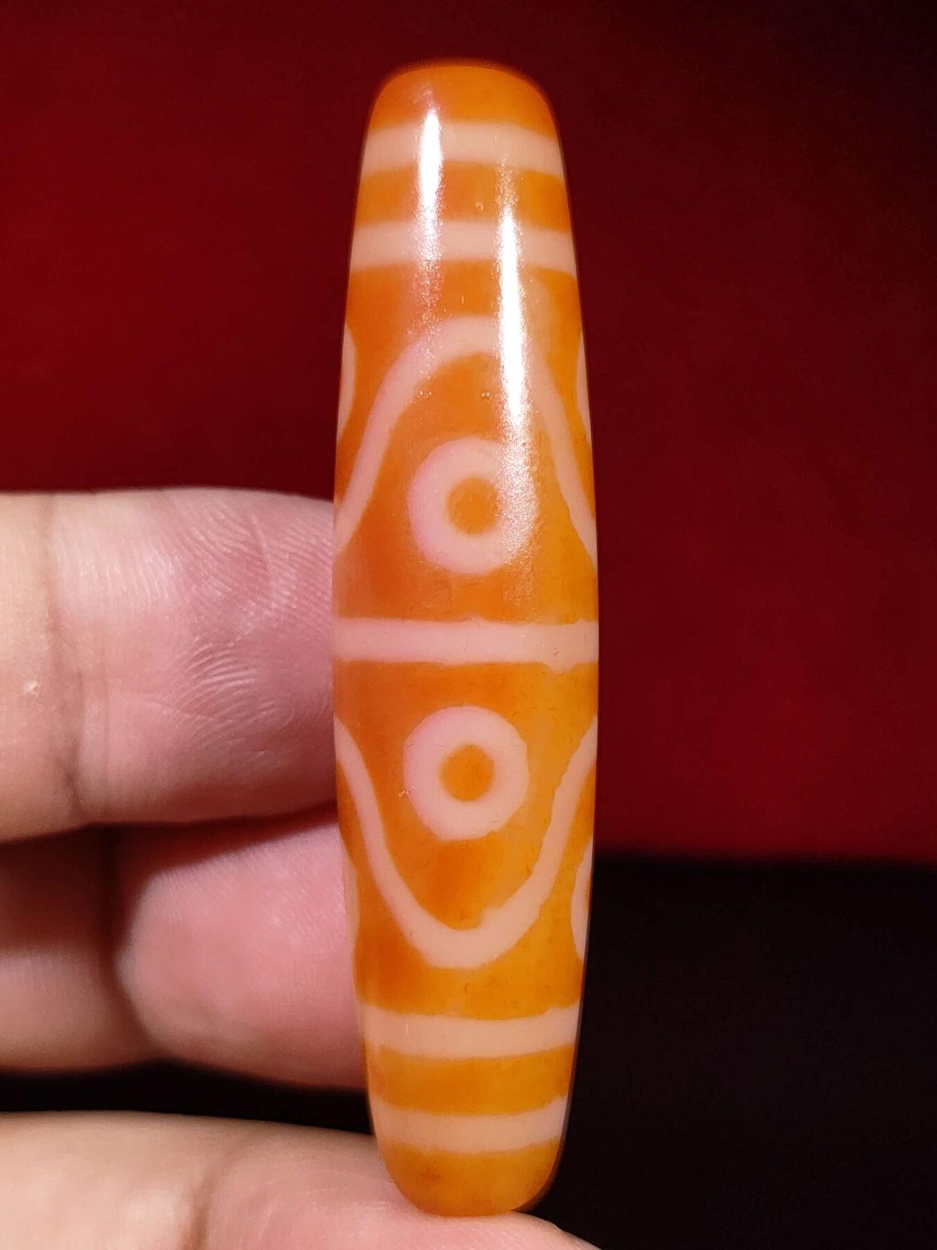 精品天珠专场 高油润红肉八眼天珠